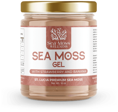 Strawberry and Banana Sea Moss Gel (16oz)