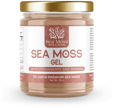 Strawberry and Bannana Sea Moss Gel (16oz)